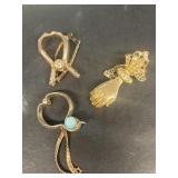 Antique glove clips