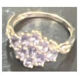 Silver .925 Tanzanite ring size 8