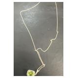14k gold necklace, and pendant