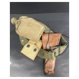 US gun holster and canteen
