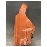 Leather gun holster made in Paraguay