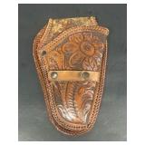 Leather gun holster