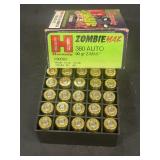 Hornaday zombie 380 auto ammunition-NO SHIPPING