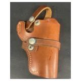 Leather gun holster