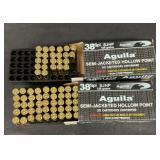 Aguila 38 special semi jacketed hollow points-NO S