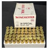 Winchester 38 special ammo box of 50-NO SHIPPING