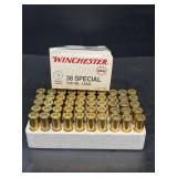 Winchester 38 special ammo box of 50-NO SHIPPING