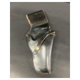 Leather gun holster