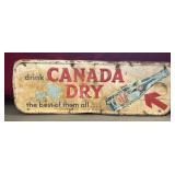 Canada dry advertising metal sign vintage