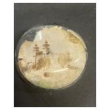 Paperweight with a building