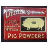 DENNISS LINCOLNSHIRE pig powder sign