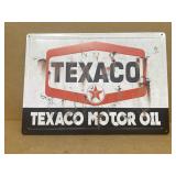 Texaco motor oil, advertising sign, new er