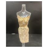 Barbie strapless dress with stand