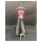 Barbie evening dress with stand