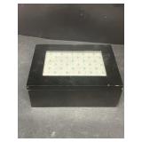 Wooden box with picture frame top