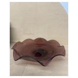 Large purple serving bowl