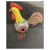 Tin chicken birdhouse