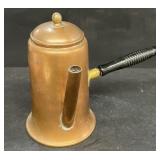 Antique copper teapot