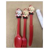 Santa Claus vintage spoons Coca-Cola spoon hop