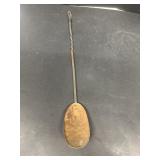 Long handled copper spoon