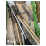 Yard tools clippers saw