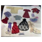 Barbie doll style doll clothing assortment