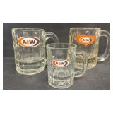 A&W Rootbeer  mugs