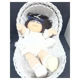 1983 Cabbage Patch doll with cradle