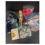 TRESSY doll with clothes, shoes, and hair booklet