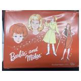 1964 Barbie and Midge case red