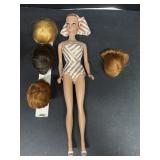 1963 fashion queen, Barbie, with wigs, no headband