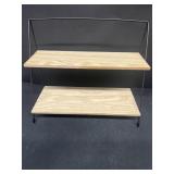 Table top wooden shelf