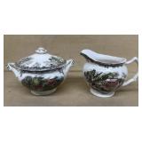 Johnson Brothers, friendly Village cream and sugar