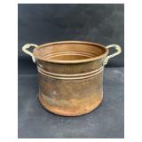 Copper double handled pot