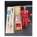 Ken blonde Barbie with stand clothes and