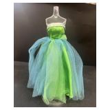 Barbie doll outfit green dress
