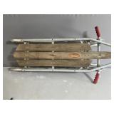 Antique aluminum sled