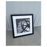 Frame print of clock