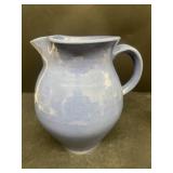 Bybee pottery, blue water, pitcher