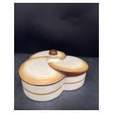 Divided dish with lid