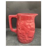 Bybee pottery, burgundy water, pitcher