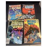 Marvel comics ROM daredevil and DC comic weird