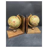 World globe book ends