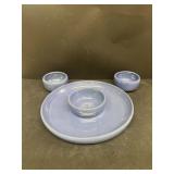 Bybee pottery, chip bowl and bowls