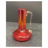 Crackle glass, pitcher