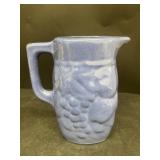 Bybee pottery, water, pitcher blue