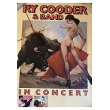 1980 RY COODER bloodline promo Record poster