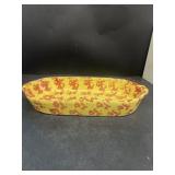 Bybee pottery spongeware serving dish