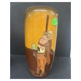 FRA MAE art pottery, handpainted large vase