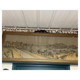 Stockholm, Harbour vintage frame tapestry 5' x 2'
